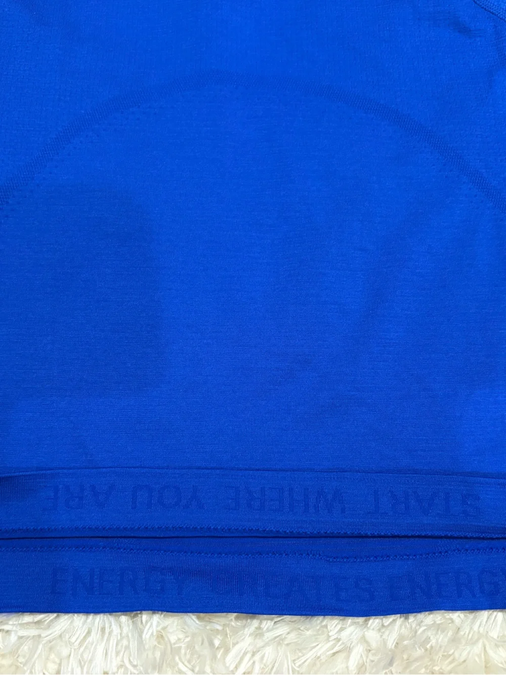lululemon athletica Swiftly Cropped Athletic Royal Blue Long-Sleeve 2.0
